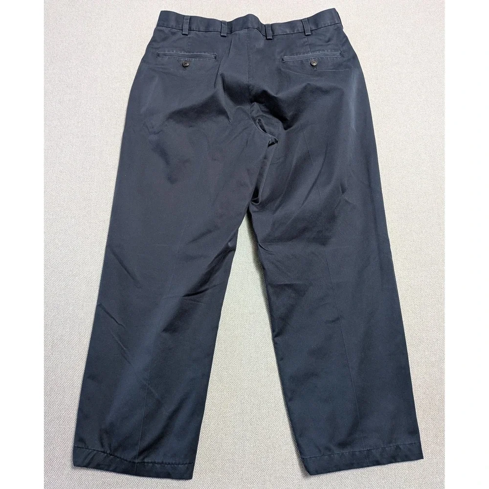 Brooks Brothers Men's 35x30 Navy Blue Advantage Chino Pants Lightweight Hudson